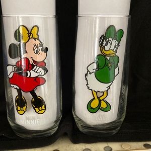 Disney collectors series glasses by Pepsi.
